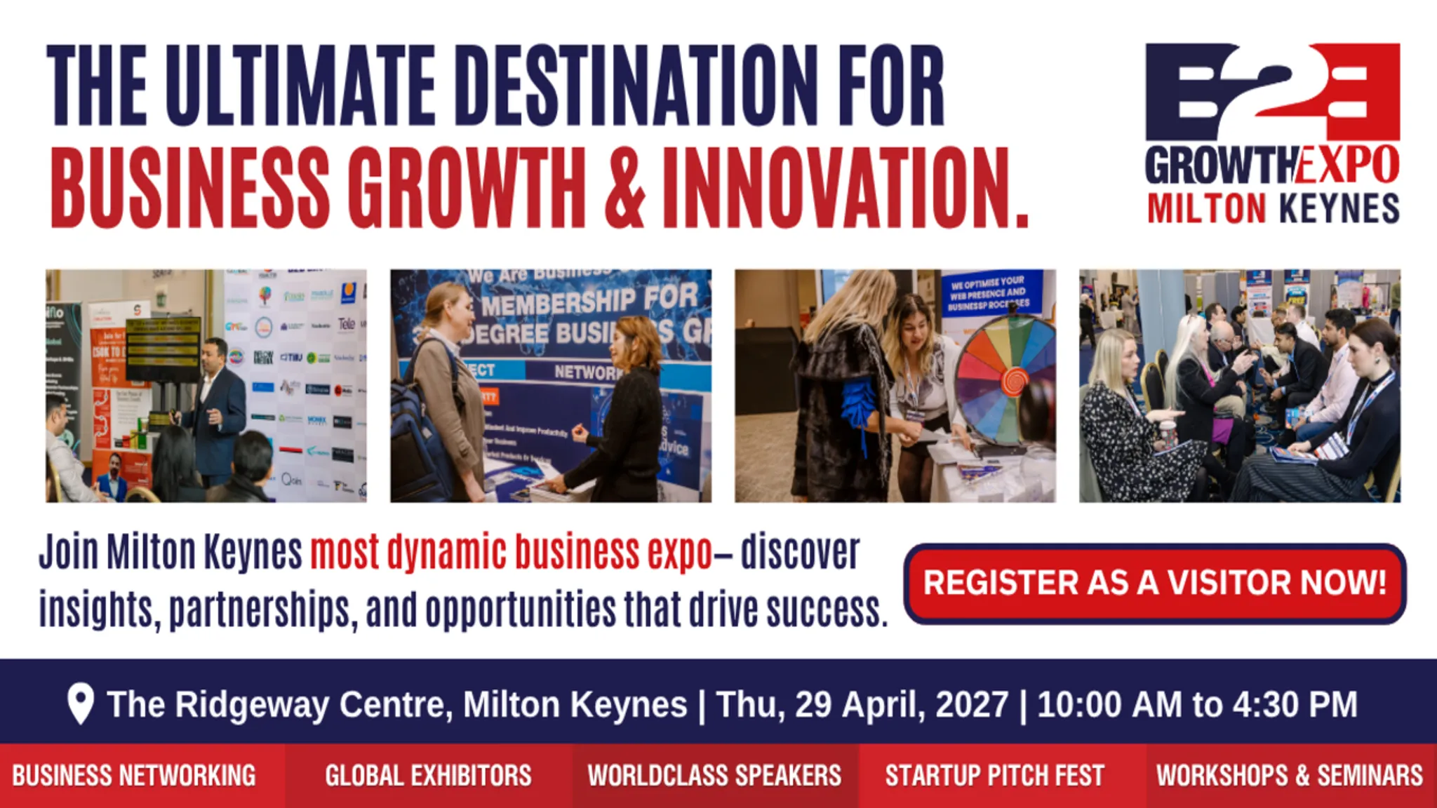 Milton Keynes B2B Growth Expo 2027 | Book Your Visitors Ticket Now